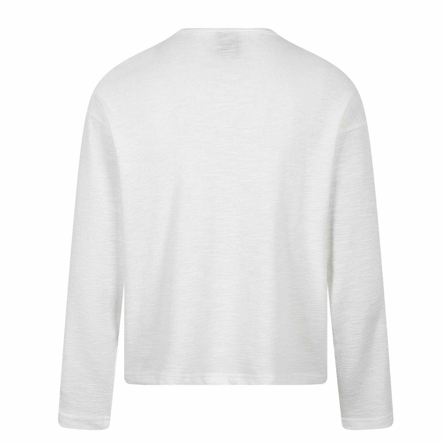 Flag Print  Long Sleeve Henley Neck Regular Fit  T-Shirt