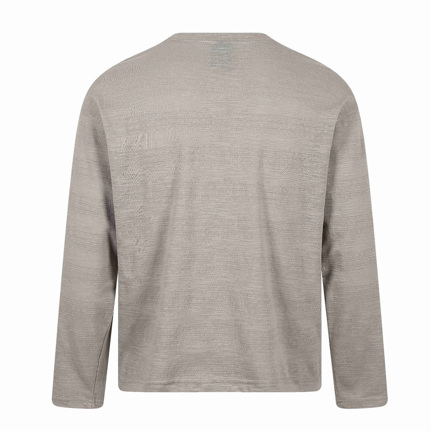 Round Neck Plant Silhouette Printed Lightweight Long Sleeve T-Shirt for Men