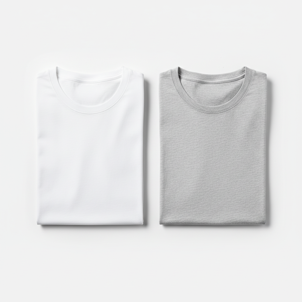 INDIEVS Airson | Male Classic Crew Plain T-Shirt (Pack of 2)