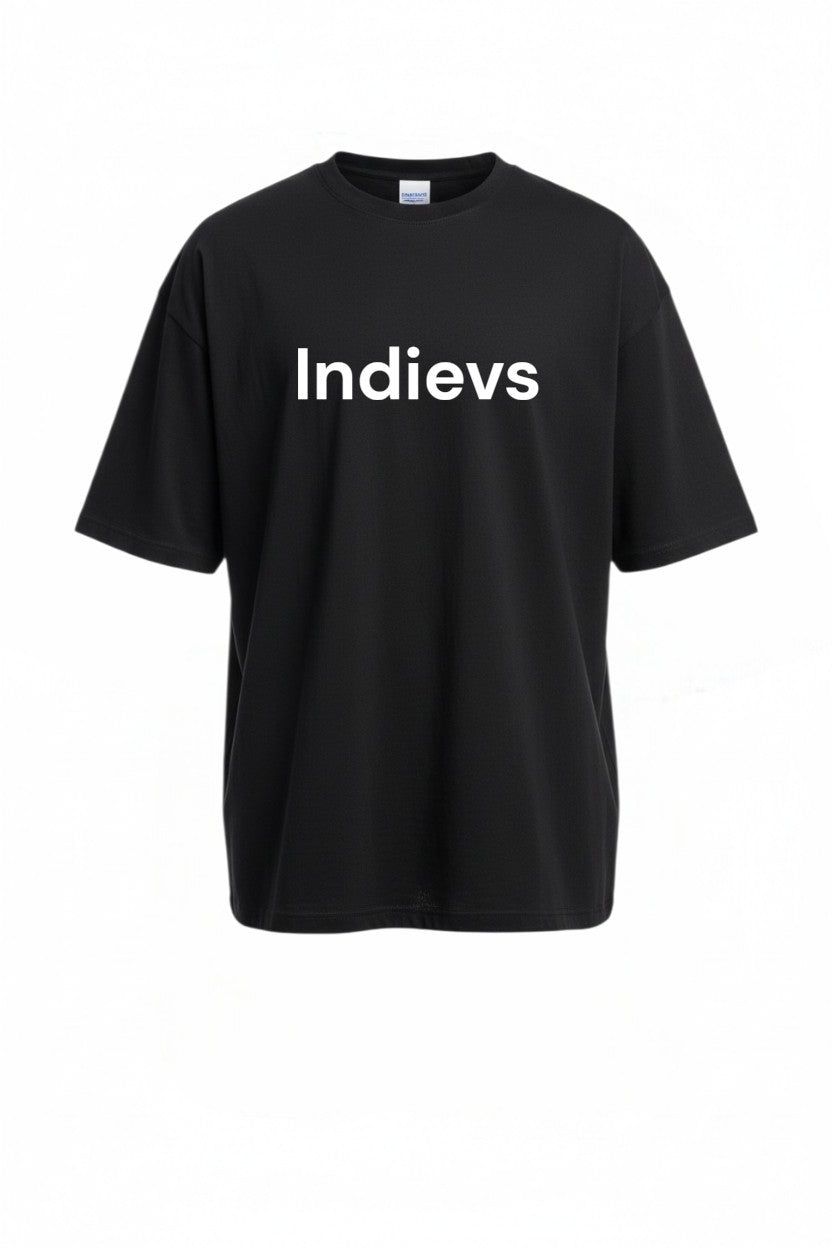 Oversized 220 GSM Black Cotton T-Shirt